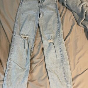 Wild Fable Light Blue Distressed Flare Jeans